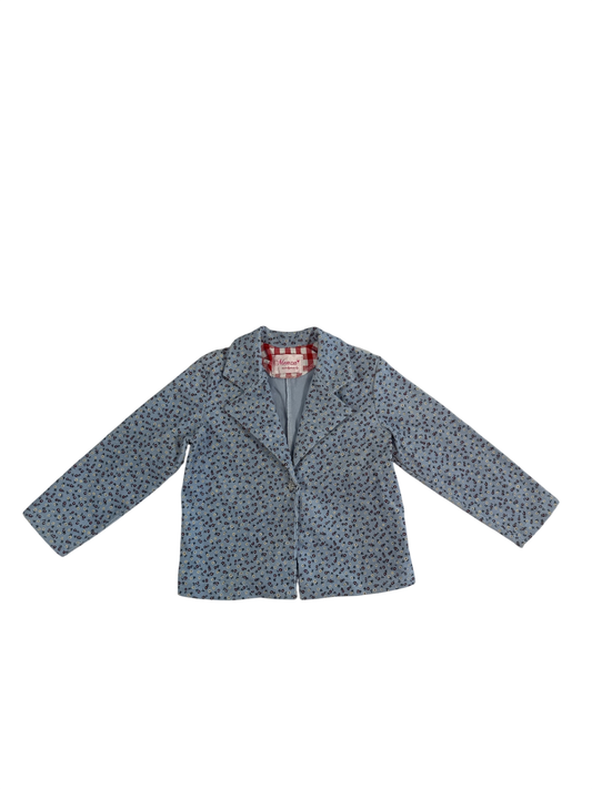 Menza Jacket Light blue with multicolor floral pattern