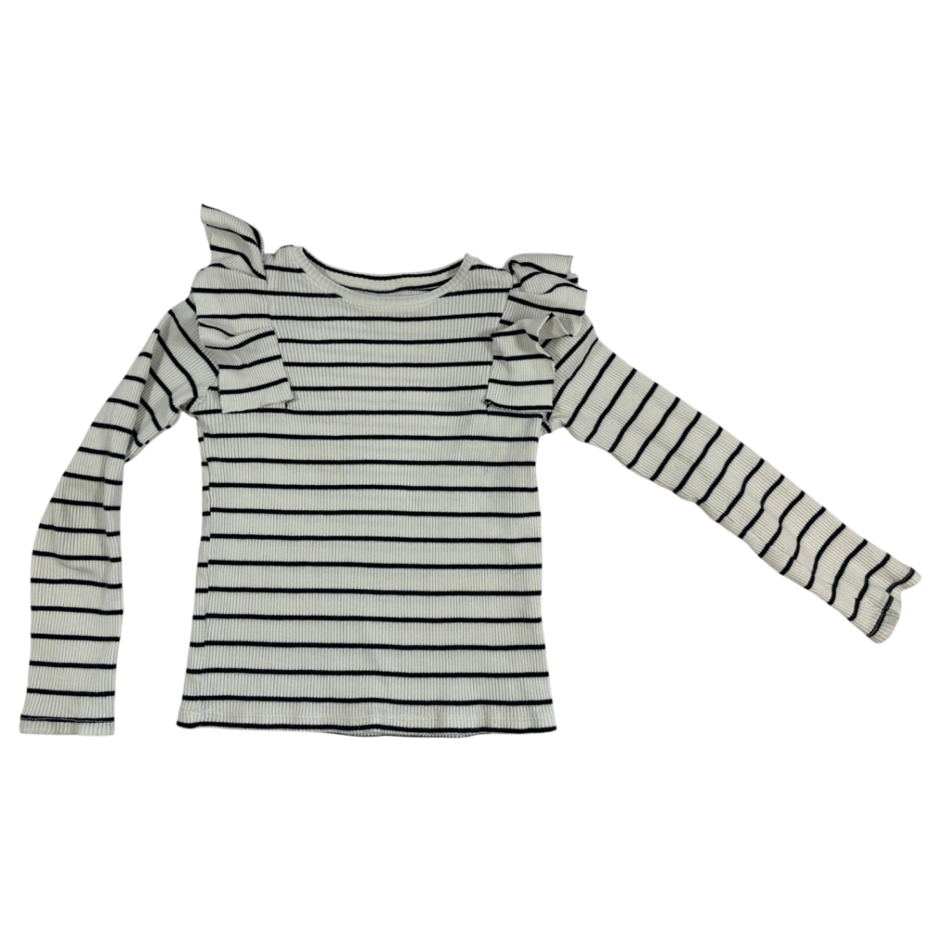 Zara longsleeve Stripes  134 white