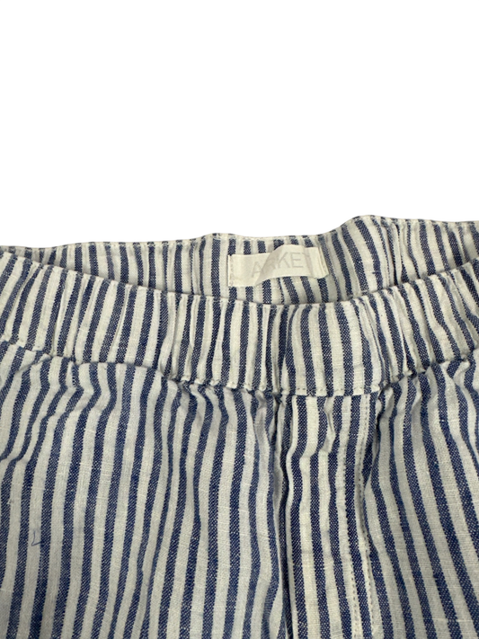 Arket summery Linen Trousers Blue and white