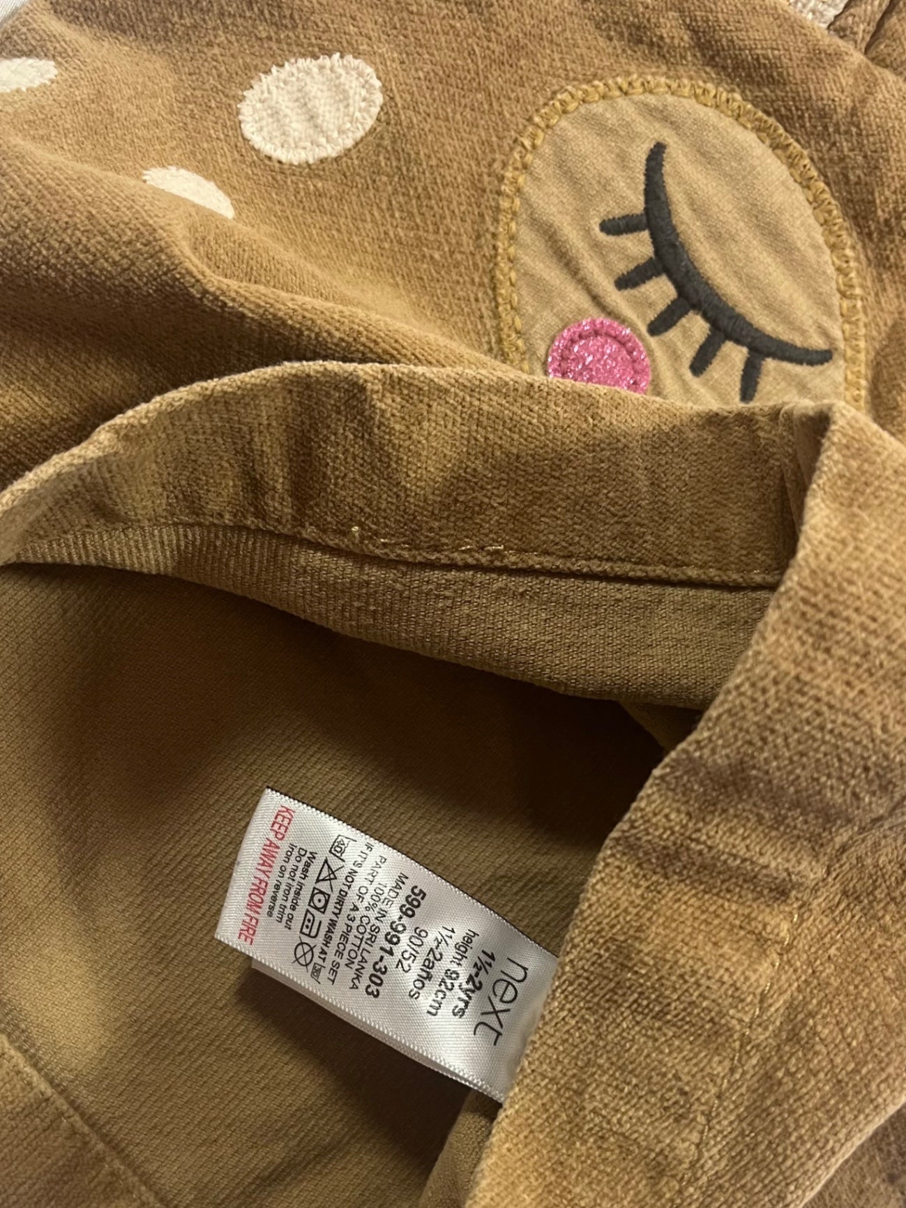 Next Dungaree skirt Brown