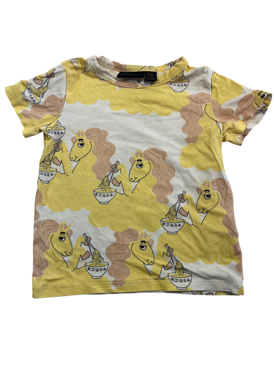 Mini Rodini T-Shirt Yellow and White