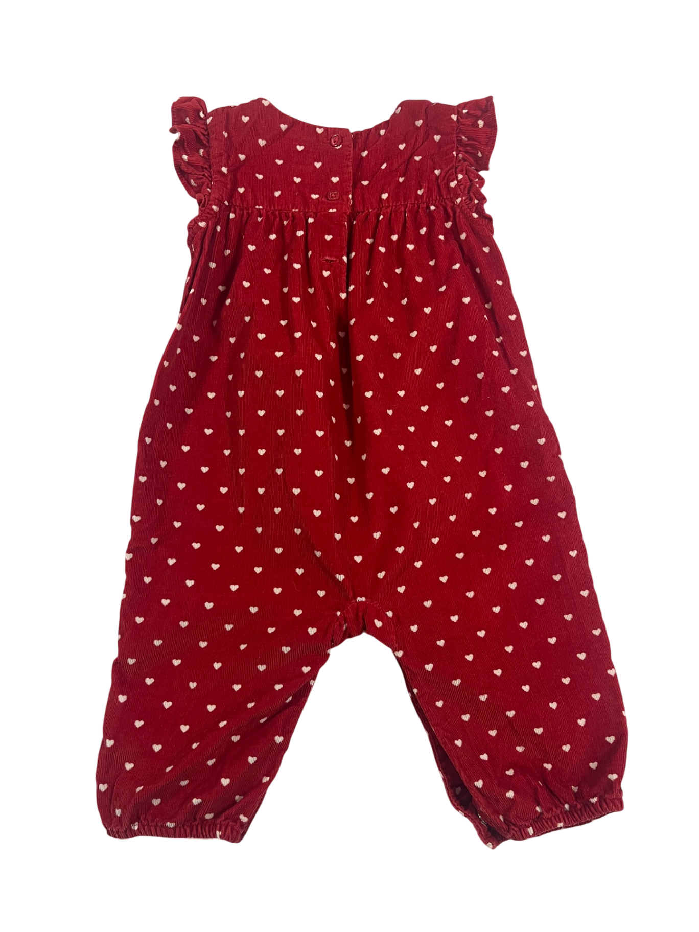 Baby Gap Jumpsuit red hearts