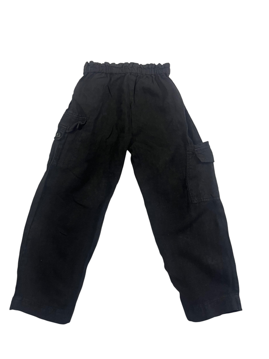 Zara Linnen trousers Black