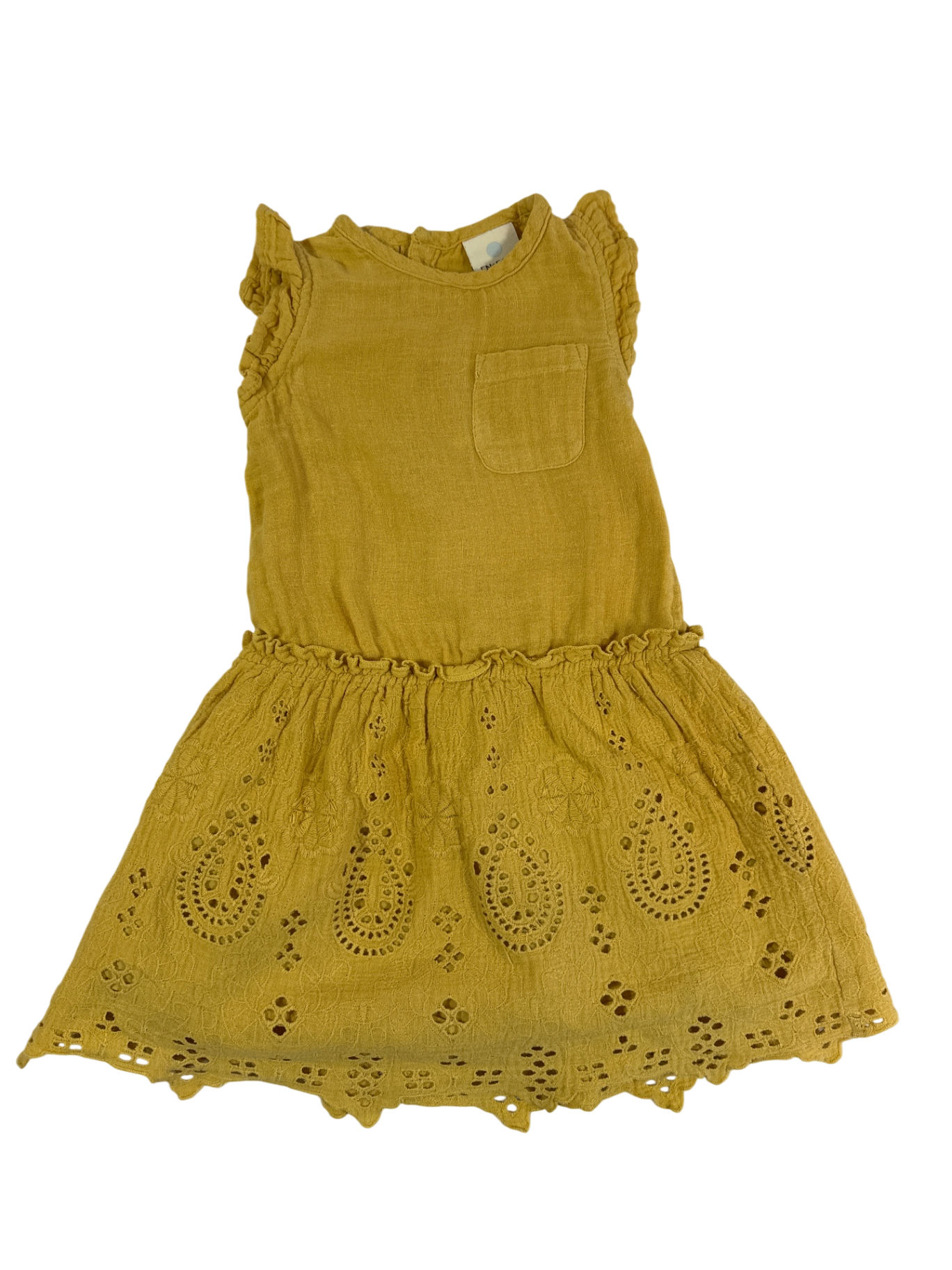 Enfant Dress Mustard yellow