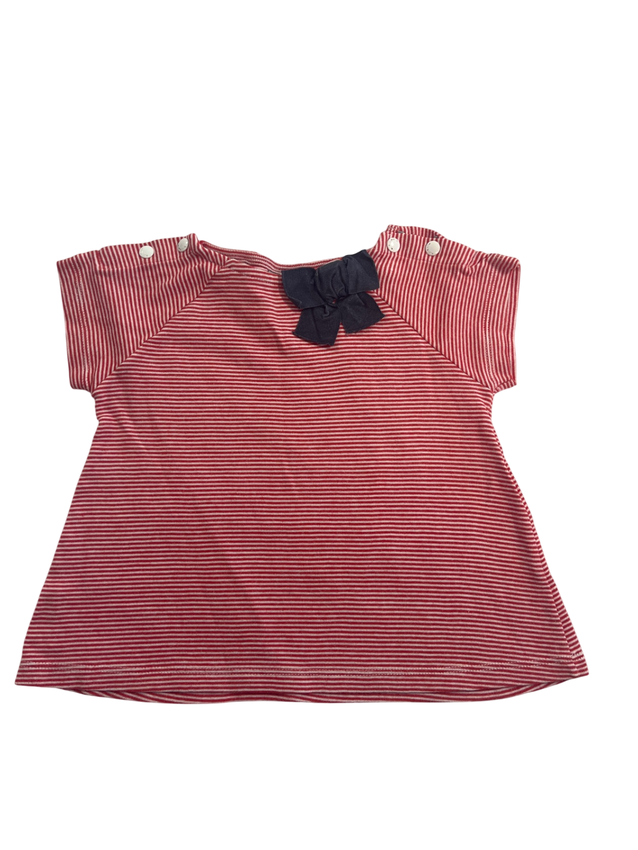 Petit Bateau Shirt Red and white stripes
