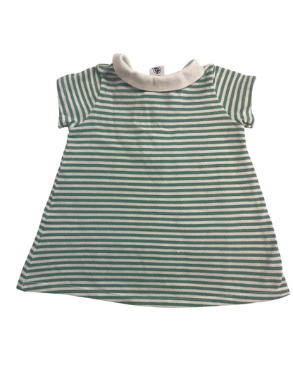 Petit Bateau Dress Green and White