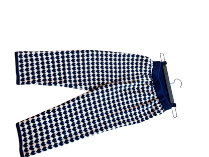 Pants heart Navy blue and white