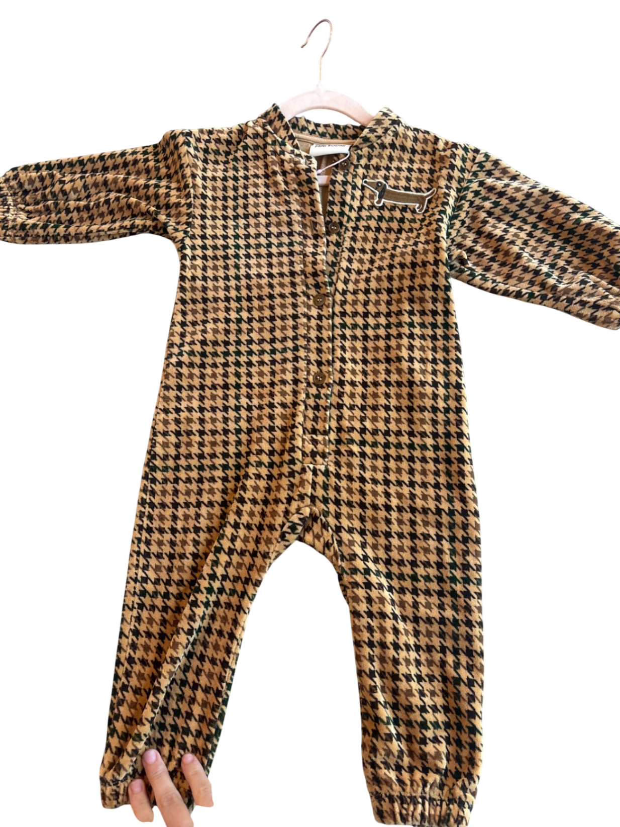 Mini Rodini Snowsuit Brown/Beige/Black