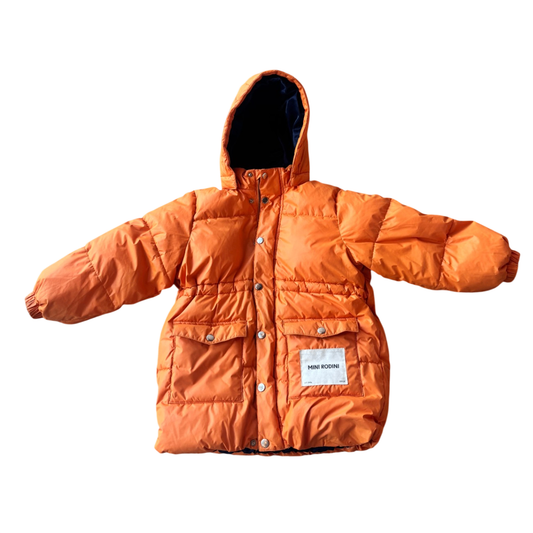 Mini Rodinin Winter Down Jacket Orange