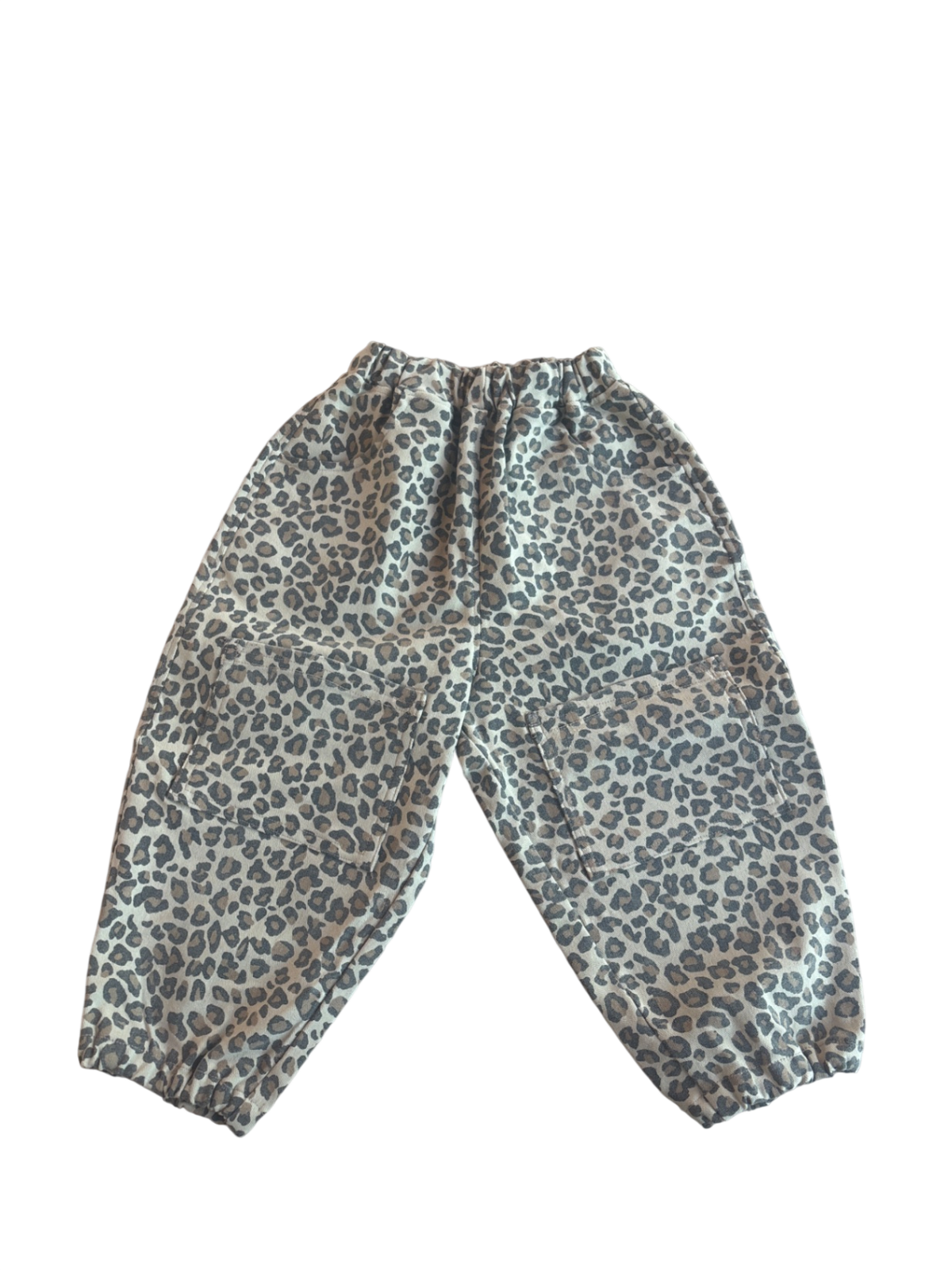 By Judy Pants Beige with Black Leoprint
