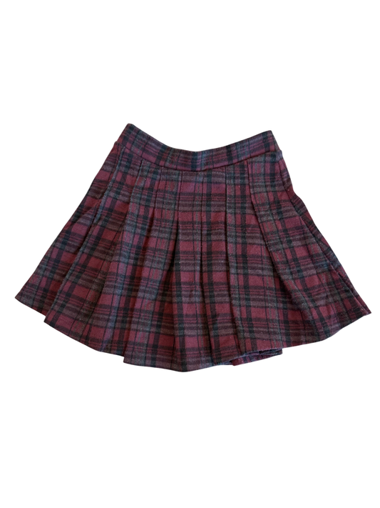 Zara Skirt Red Checked