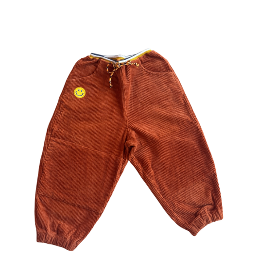 Pants Rust orange smiley