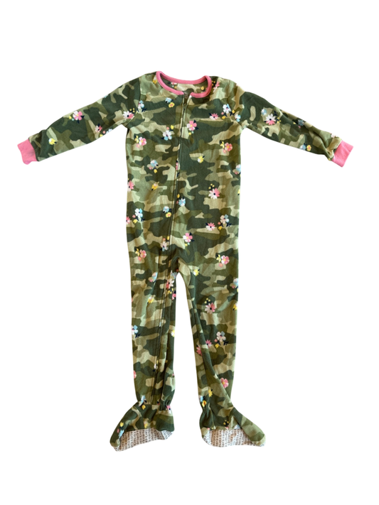Warm Winter Onesie PJ Carter‘s PJ Green camouflage with pink accents