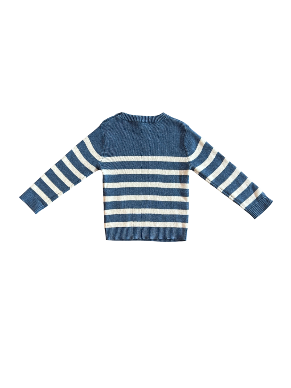 Mots d’enfants Sweater Blue and white striped