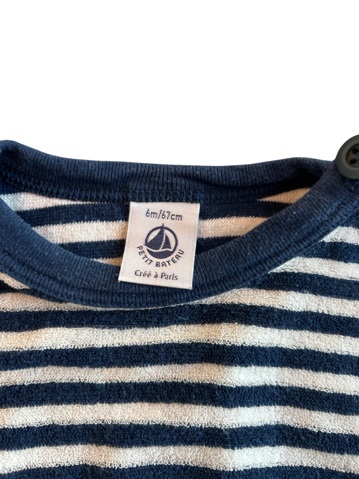 Petit Bateau Sweatshirt Navy blue and white