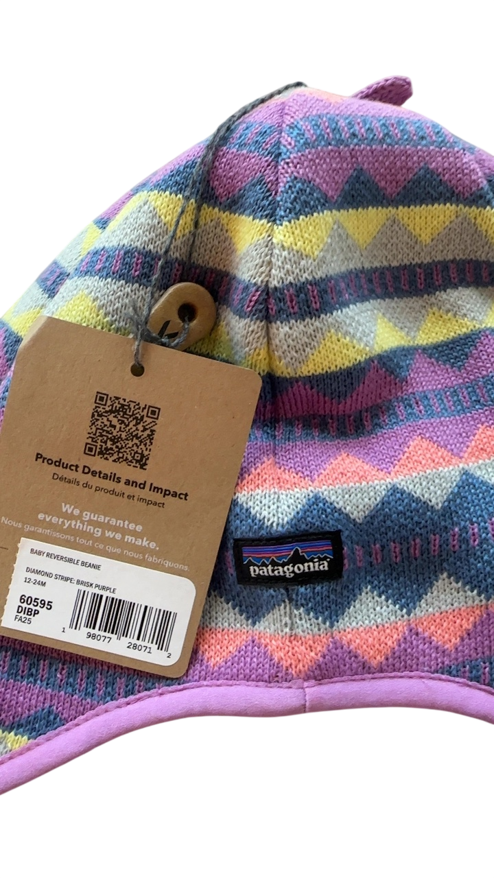 Patagonia Reversible Beanie Purple Multicolor