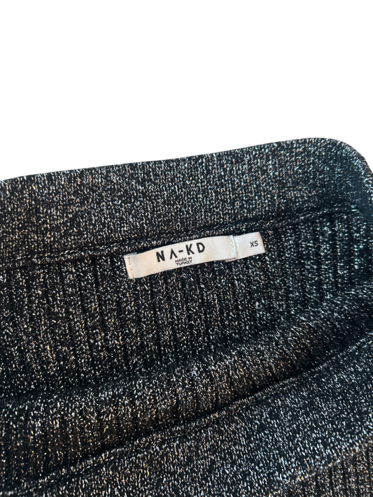 nv-kd Skirt Dark Gray/Black with Sparkles