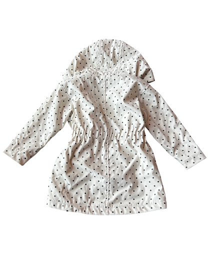 lile & lilie Jacket Cream with black polka dots