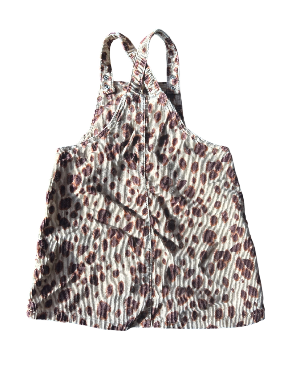 HEMA Dungarees Cream with brown animal print