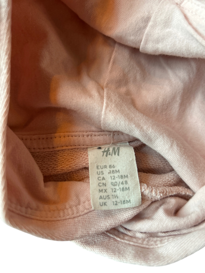 H&M Hoodie Pale pink and cream