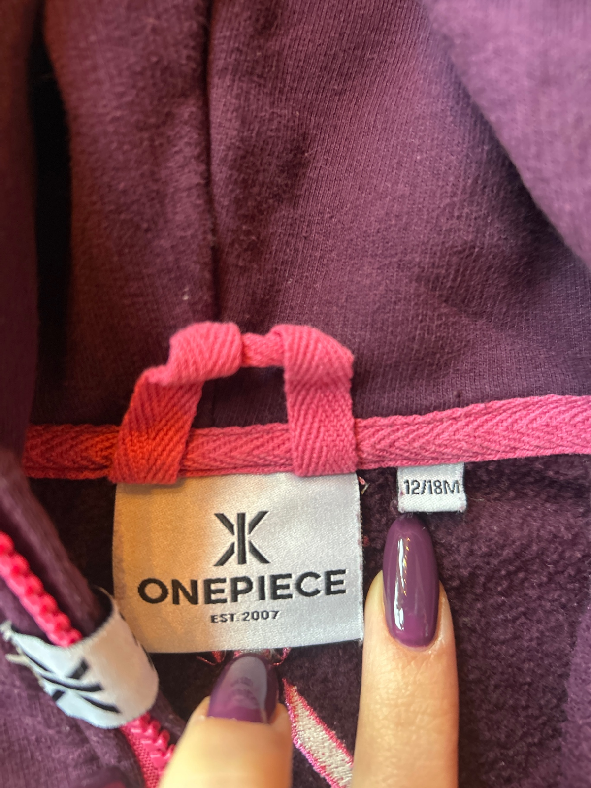 one piece Jumpsuit Dark purple with pink accents