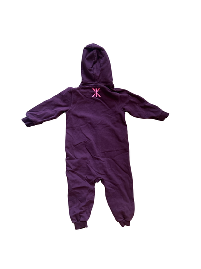 one piece Jumpsuit Dark purple with pink accents