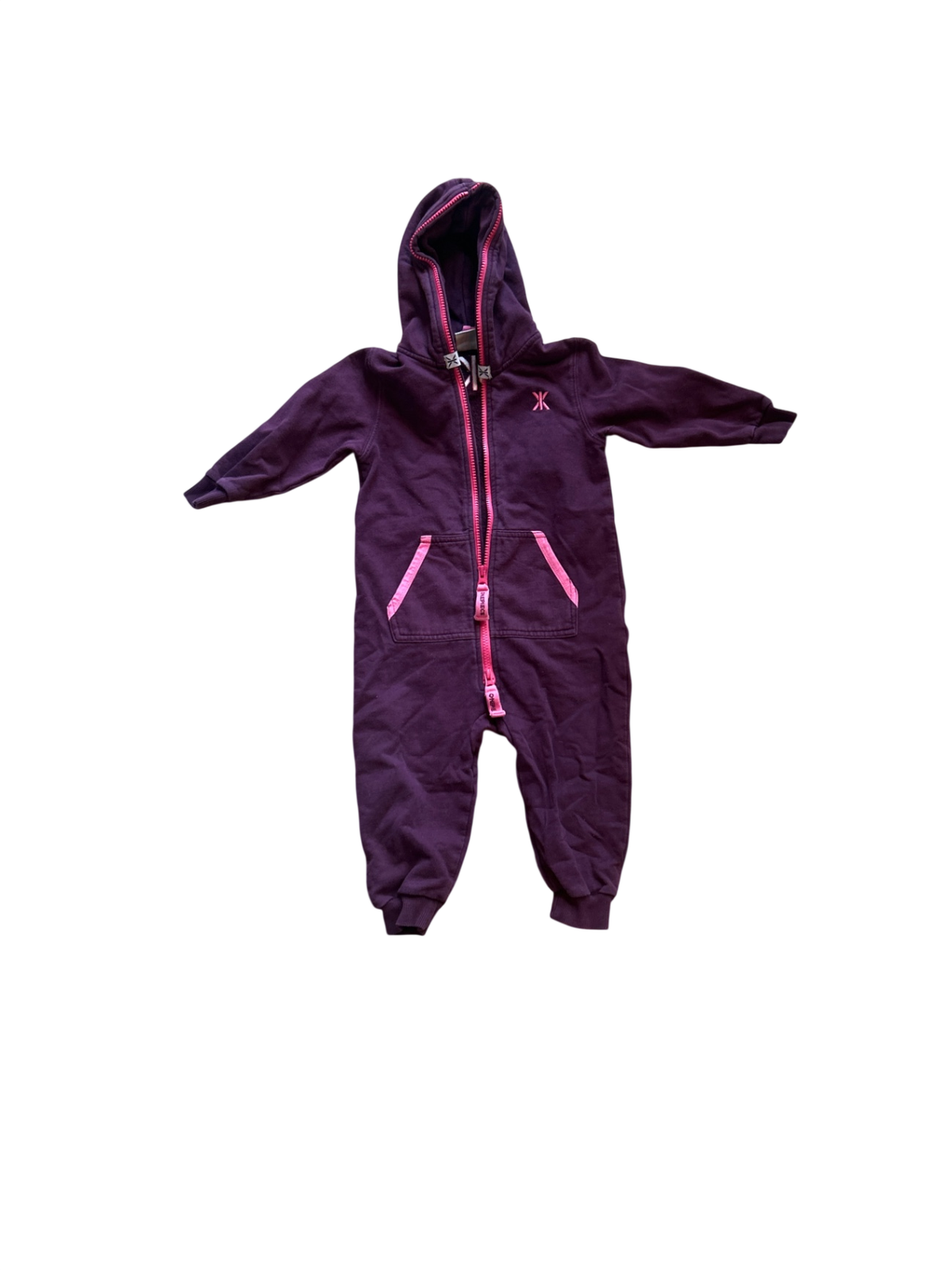 one piece Jumpsuit Dark purple with pink accents