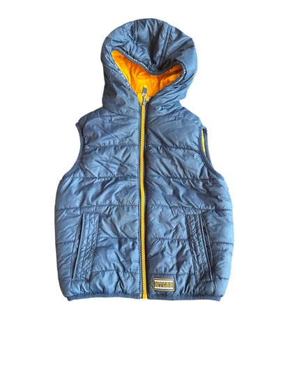 NYC83 Bodywarmer Blue with yellow accents