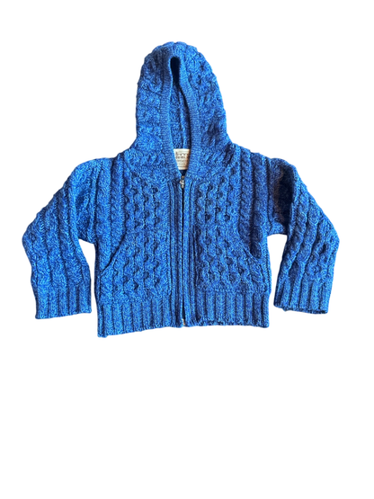 Aran sweater market Cardigan Blue