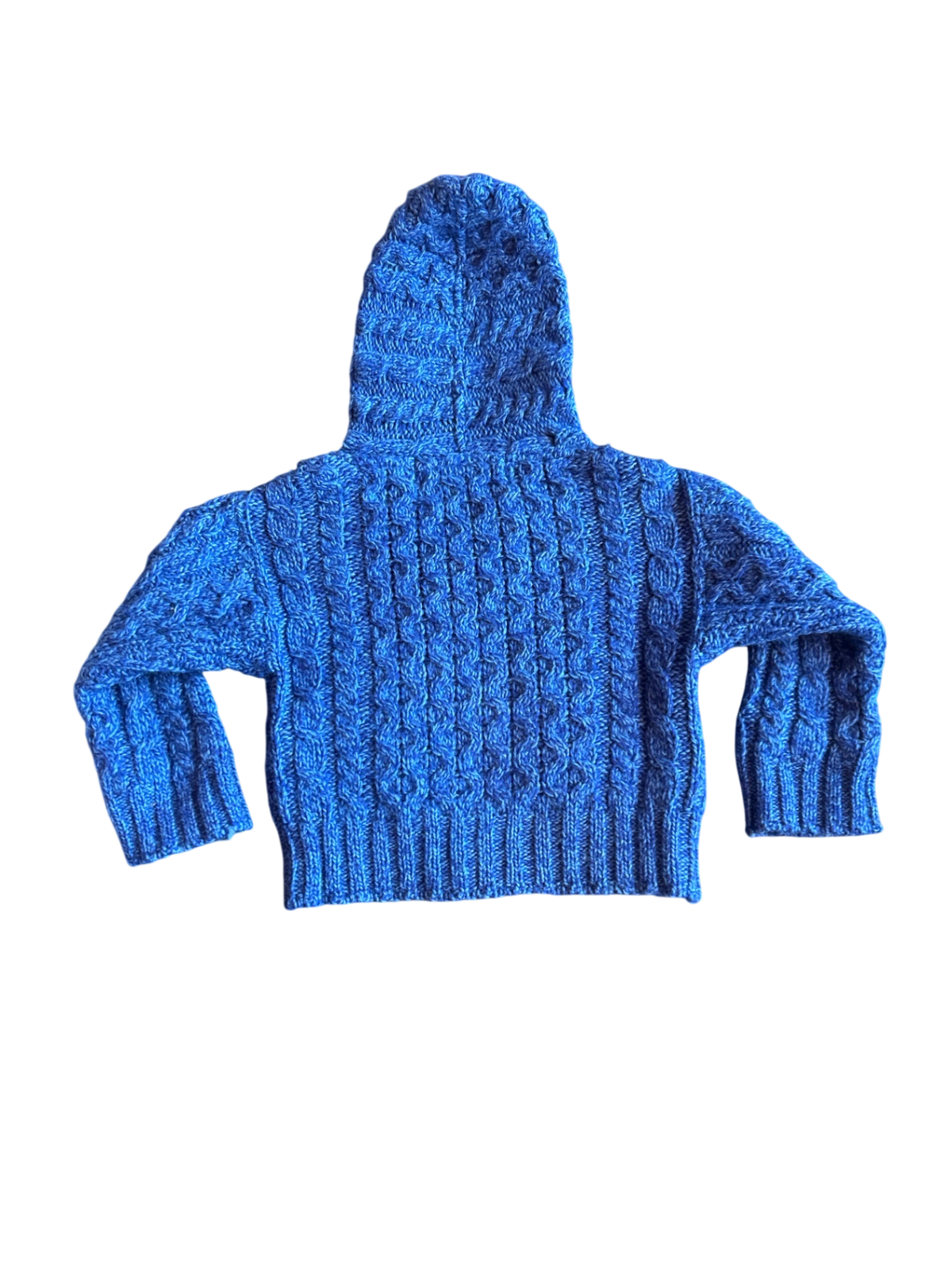 Aran sweater market Cardigan Blue