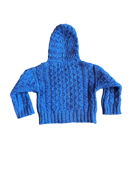 Aran sweater market Cardigan Blue
