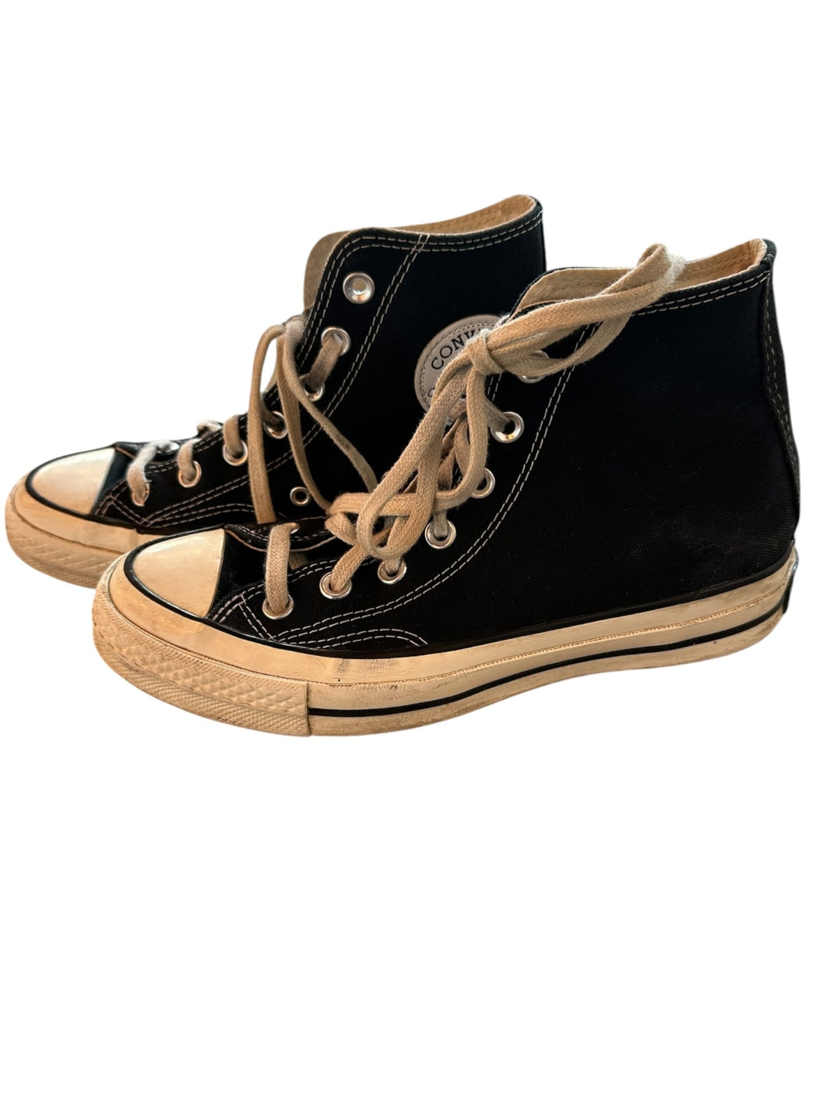 Converse Sneakers Black with off-white soles Vintage edition