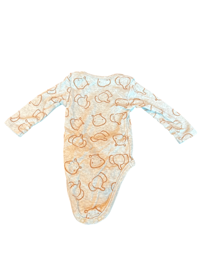 orchestra Body Cream and light blue with tan animal print