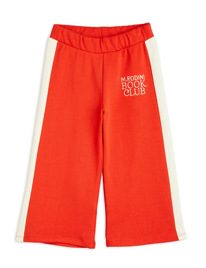Mini Rodini Book club emb sweatpants red