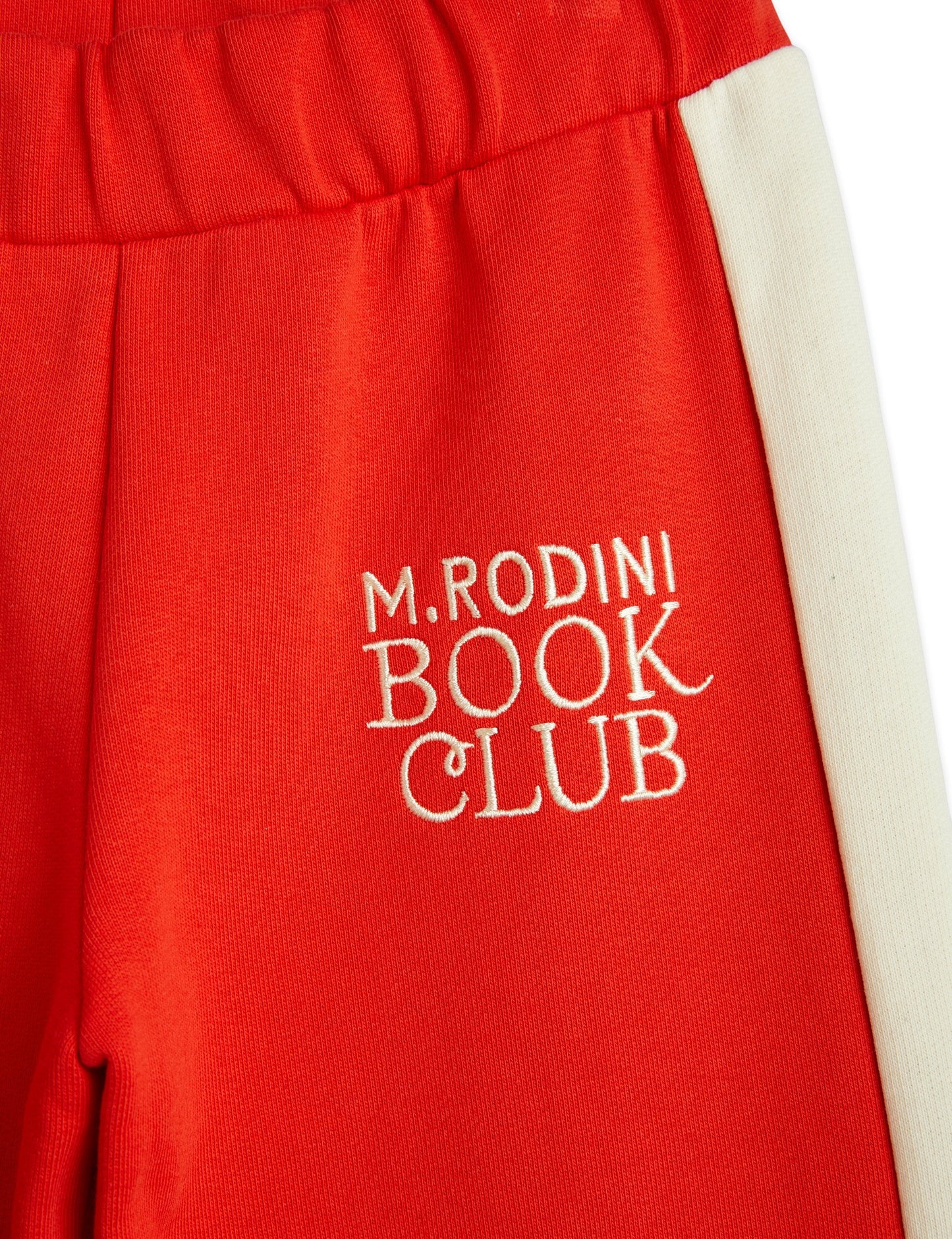 Mini Rodini Book club emb sweatpants red