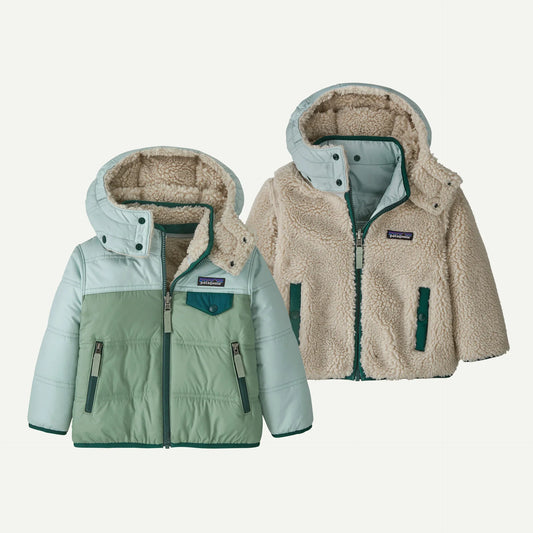 Patagonia Baby Reversible Tribbles Hoody - Ellwood Green