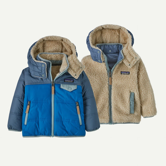 Patagonia Baby Reversible Tribbles Hoody - Endless Blue