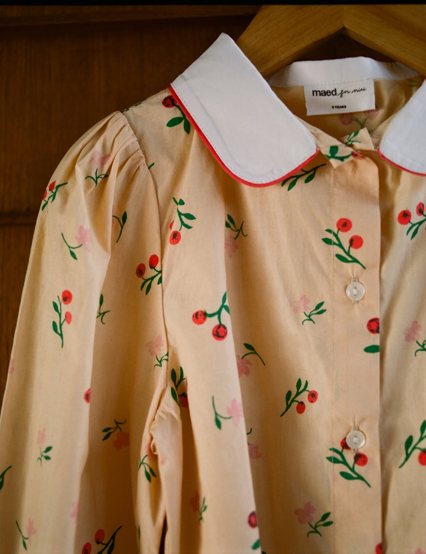 Maed for Mini Cherry Chincilla Blouse