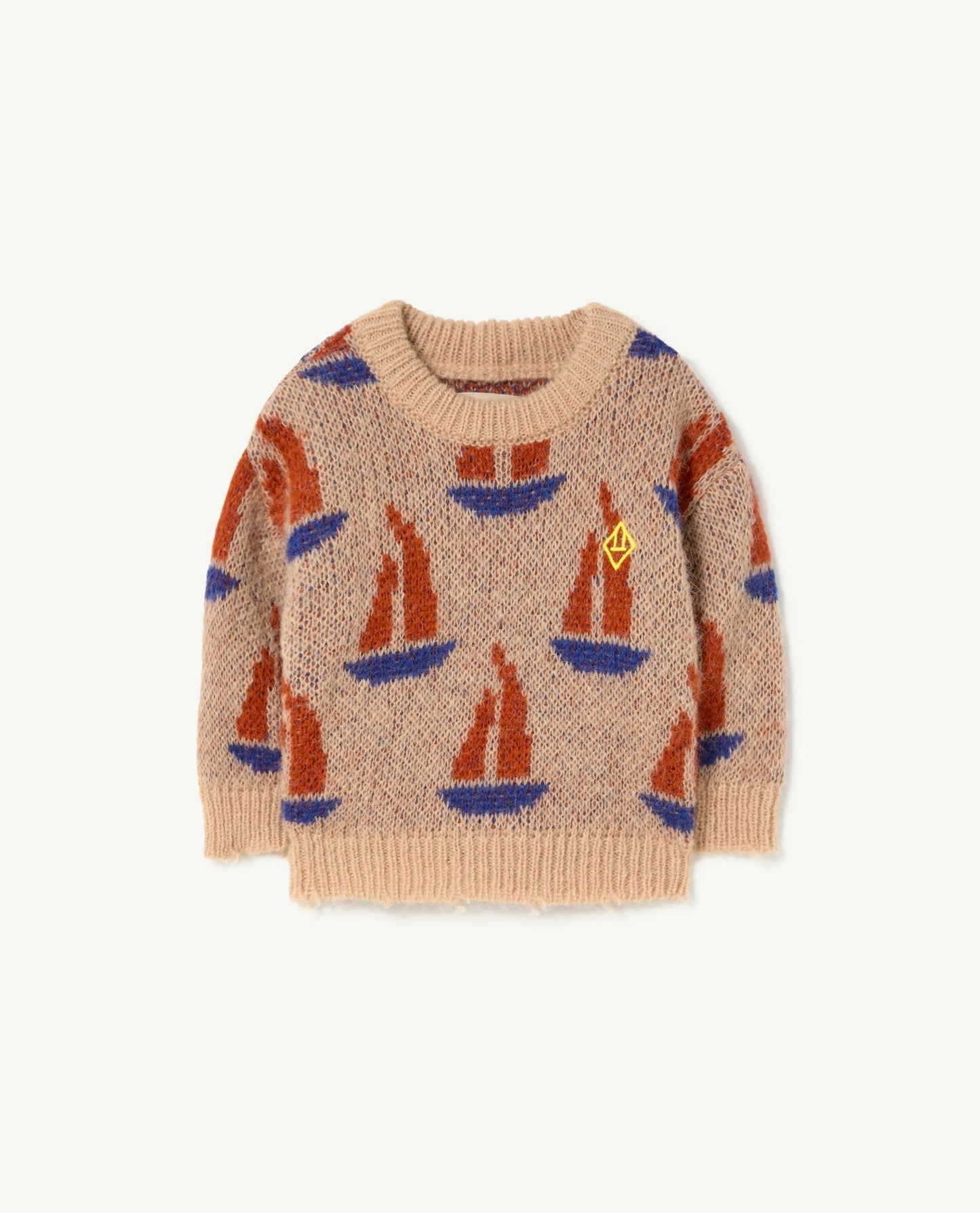 Beige Bull Baby Sweater
