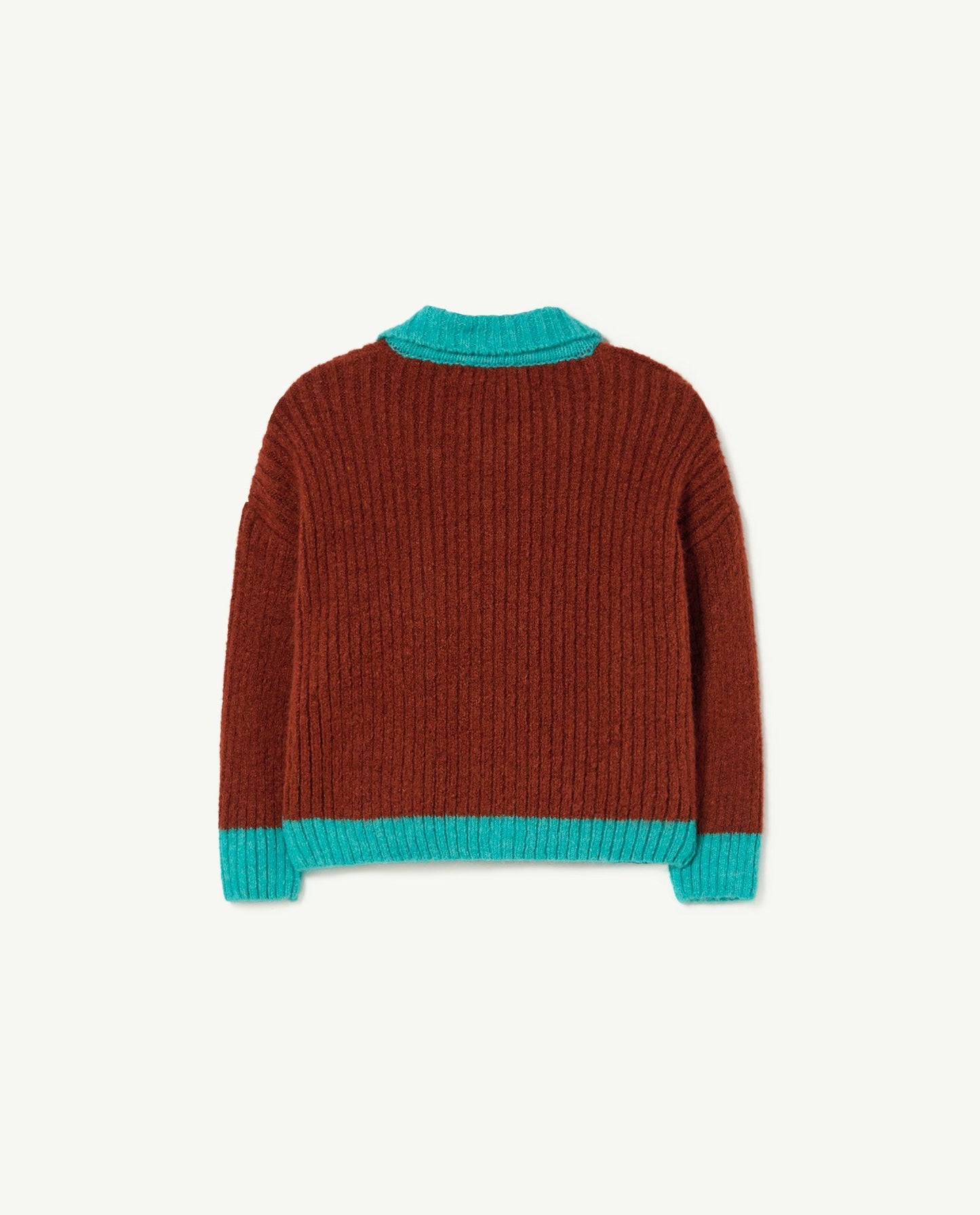 Brown Bicolor Toucan Baby Cardigan