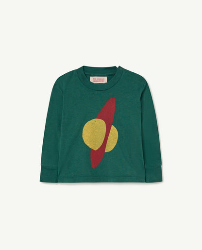 Dark Green Dog Baby Long Sleeve T-Shirt