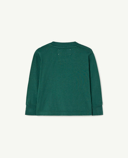 Dark Green Dog Baby Long Sleeve T-Shirt