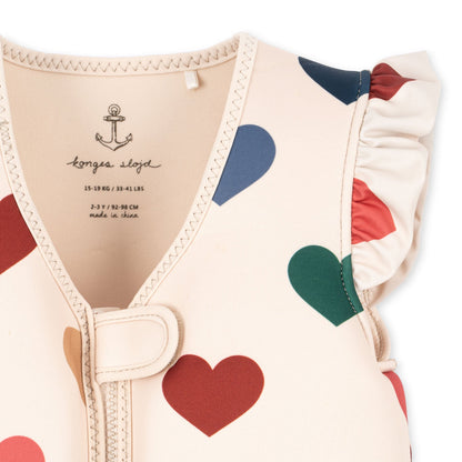 Float frill hearts vest