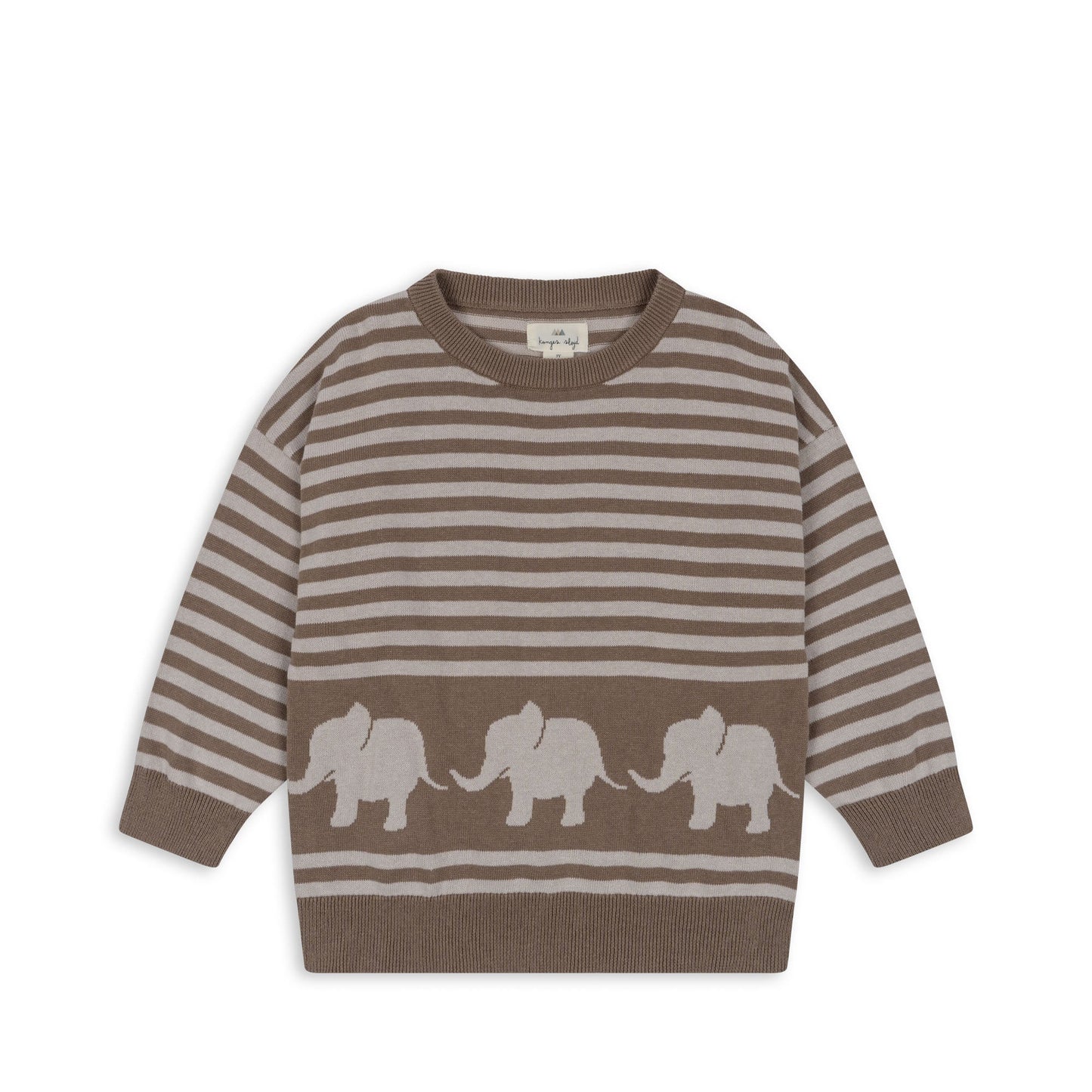 Loui knit blouse - Brown melange