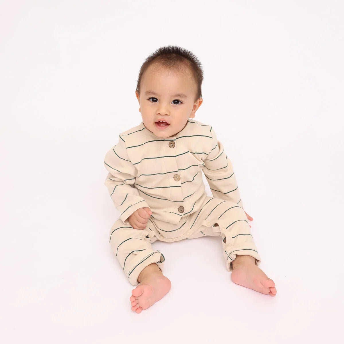 Pine stripes romper