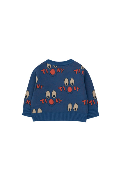 Clowns baby cardigan