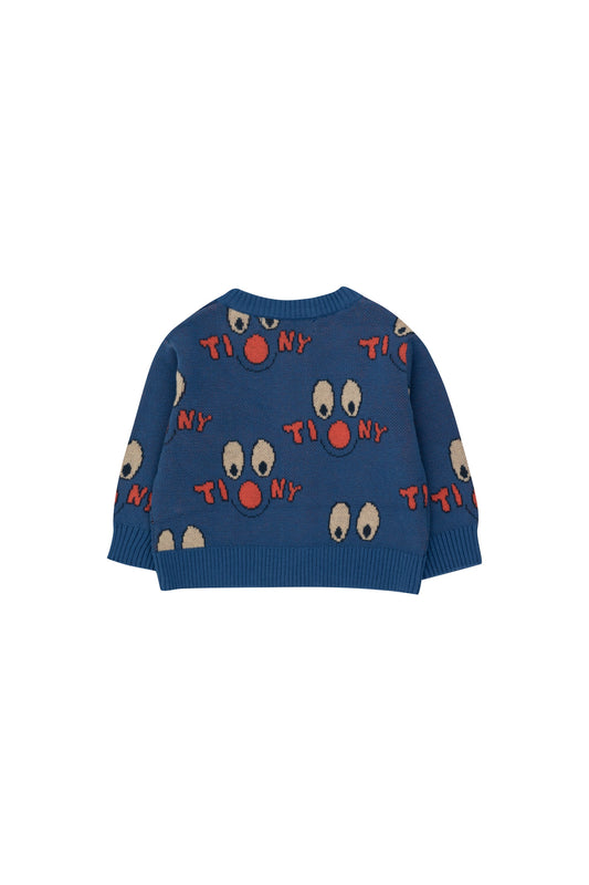 Clowns baby cardigan