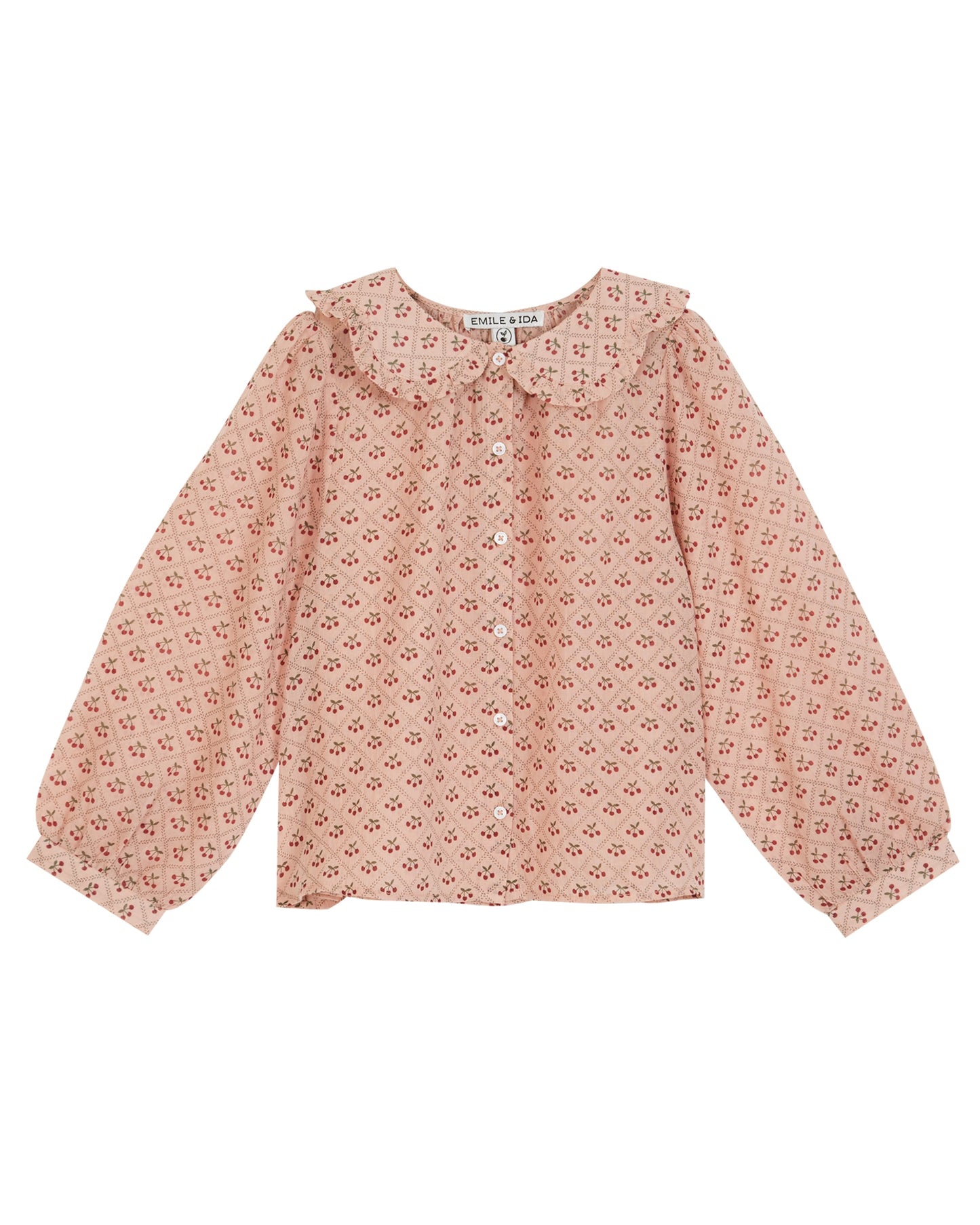 Cherry cotton blouse