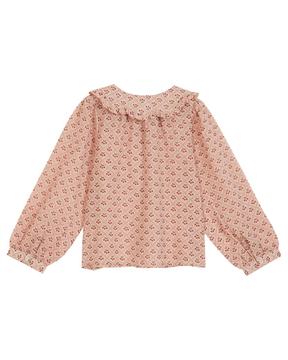 Cherry cotton blouse