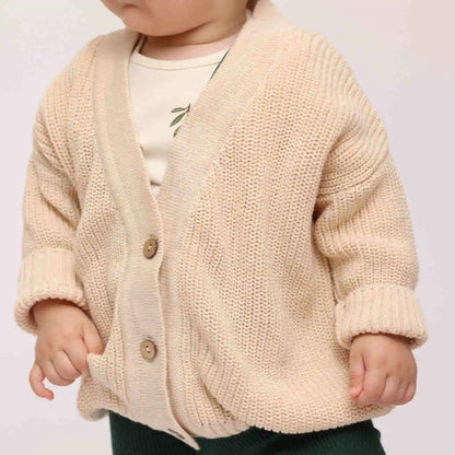 Natural knit cardigan